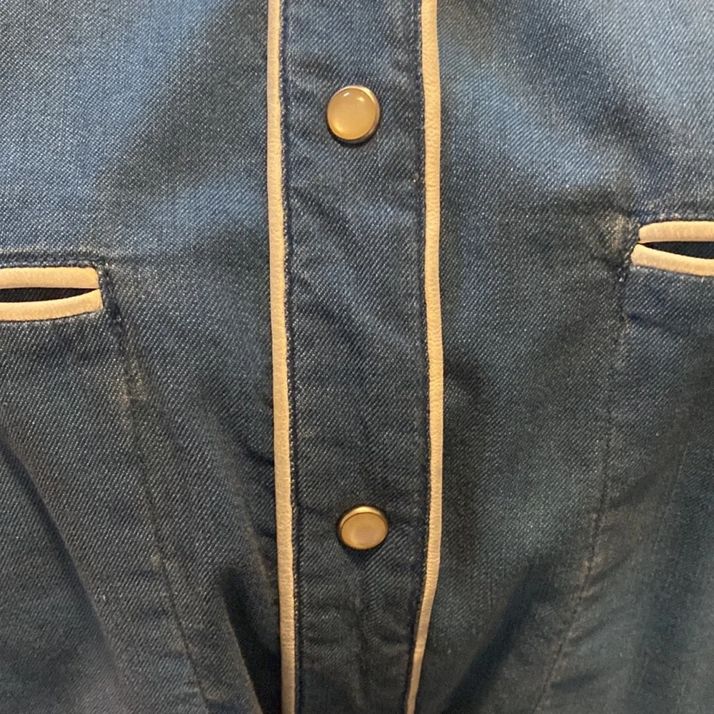 Iro Antoine Denim and Leather shirt - Picture 10 of 10